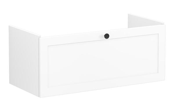 VitrA Root Classic 100cm 1 Drawer Slim Washbasin Unit - Matt White
